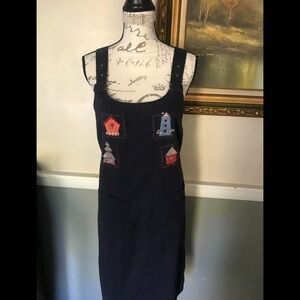 ❤️Women’s Denim Cotton Birdhouse Dress M